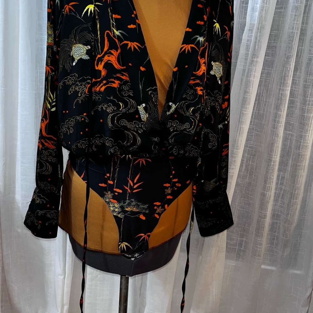 Zara Silky Body Suit. Size Medium.
